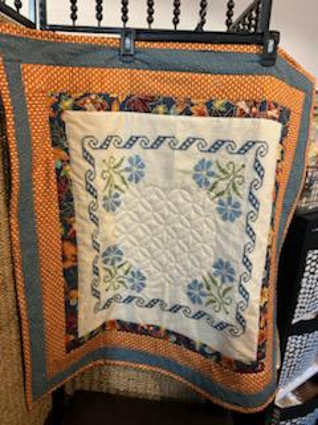 Fall Embroidered Table Topper - Etsy