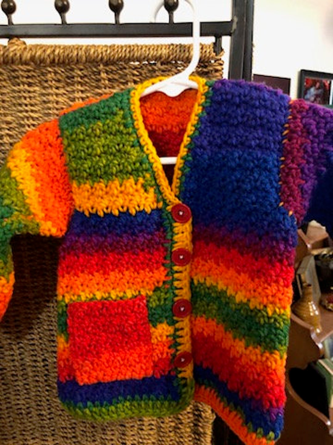 Color Cardigan Multi Color Cardigan Sweater (12 M) - Etsy