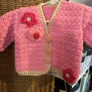 Girls Cardigan Sweater in Pink (s 6 mos)
