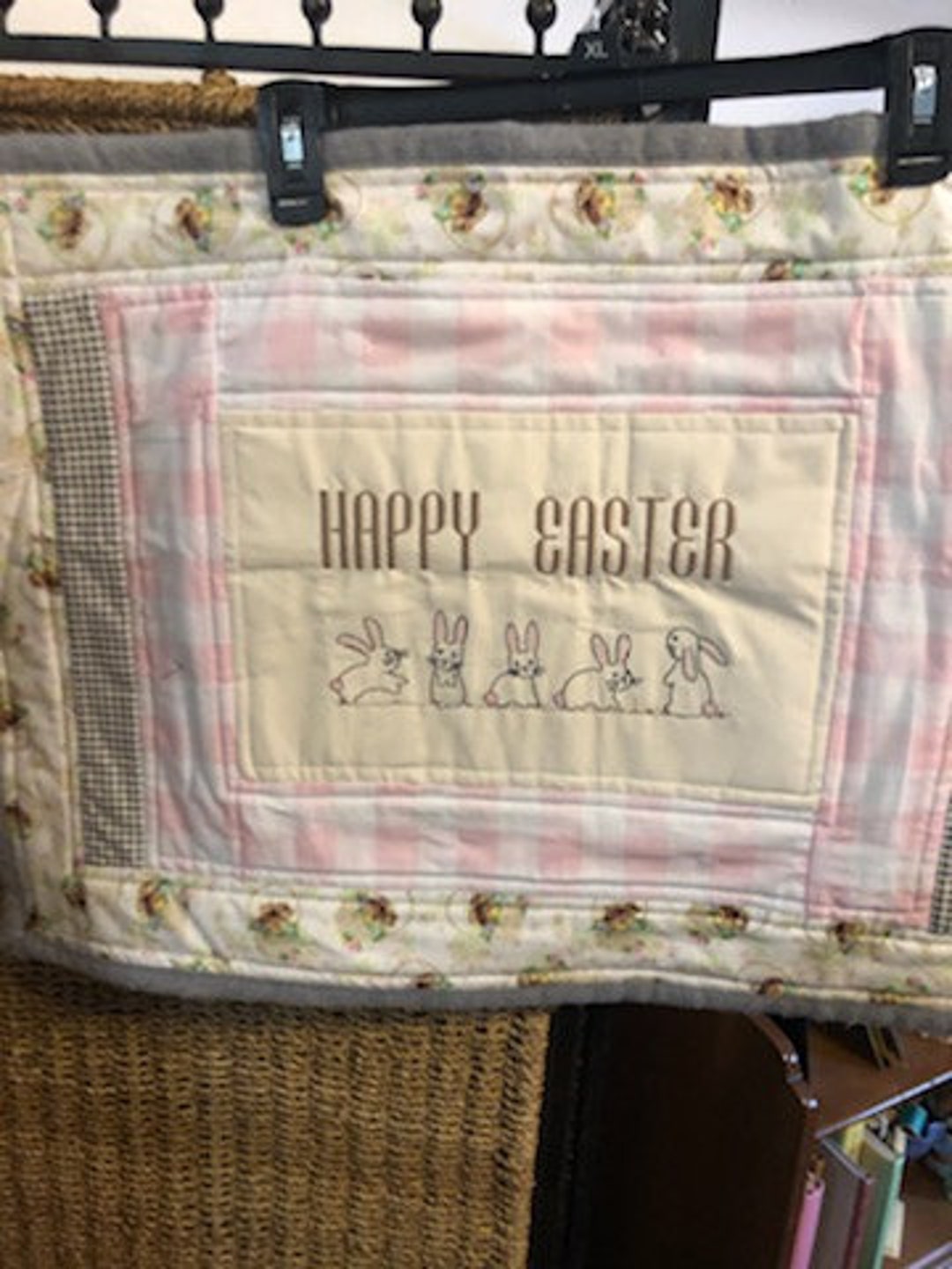 Easter Embroidered Table Topper - Etsy