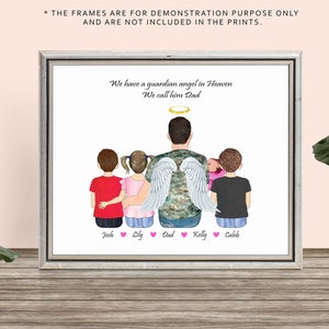 IN LOVING MEMORY of Dad-Custom Memorial print-Dad Grief Gift, Grandpa-Granddad, dad in heaven-Family Loss-Bereavement Gift-Remembrance Gift