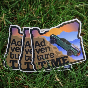 Adventure Time Sticker | Overland Sticker | Oregon Sticker | Tacoma Sticker | PNW Sticker | Graphic Design Sticker