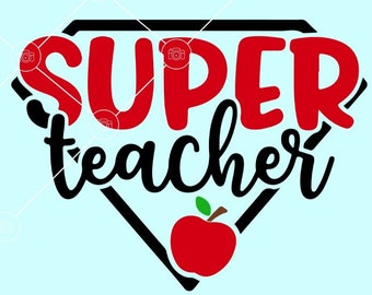 Download Superhero Teacher Svg Etsy