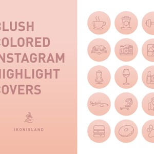Couvertures de surbrillance Instagram | Icônes Instagram | Icônes de médias sociaux | Couvertures d&#39;histoires IG | Instagram | 25 couvertures Instagram rose poudré