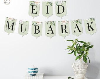 Eid Mubarak Banner Instant Printable Digital Download PDF - Etsy