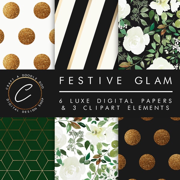 Gold Scrapbook Paper - Etsy