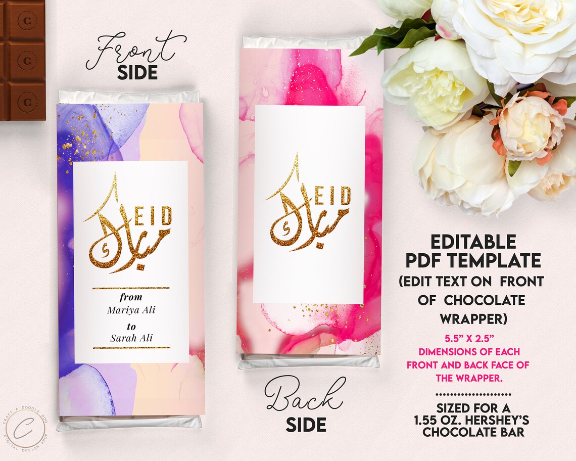 Editable Eid Decoration Printables Pack Digital Elegant Etsy