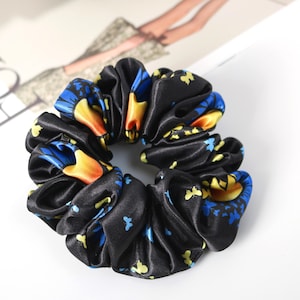 10pcs Custom Scrunchies with your Design, Hair Scrunchies Satin Silk Scrunchie, Gentle Elastic Hair Tie Wedding Gift Scrunchies