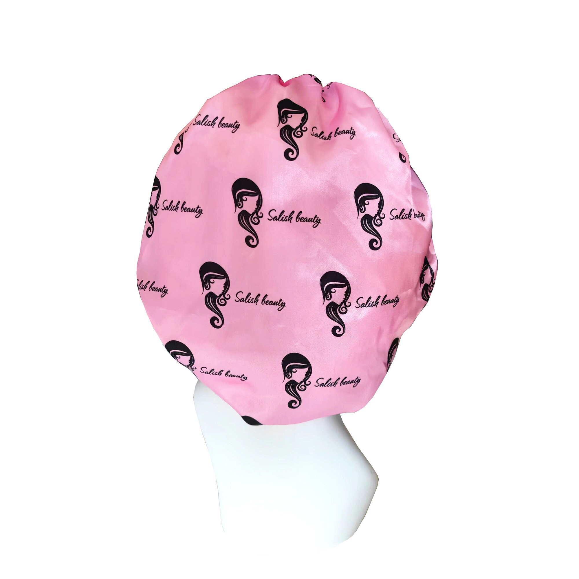 20pcs Custom Repeated Logo All Over Bonnet With Satin Tie, Logo All ...