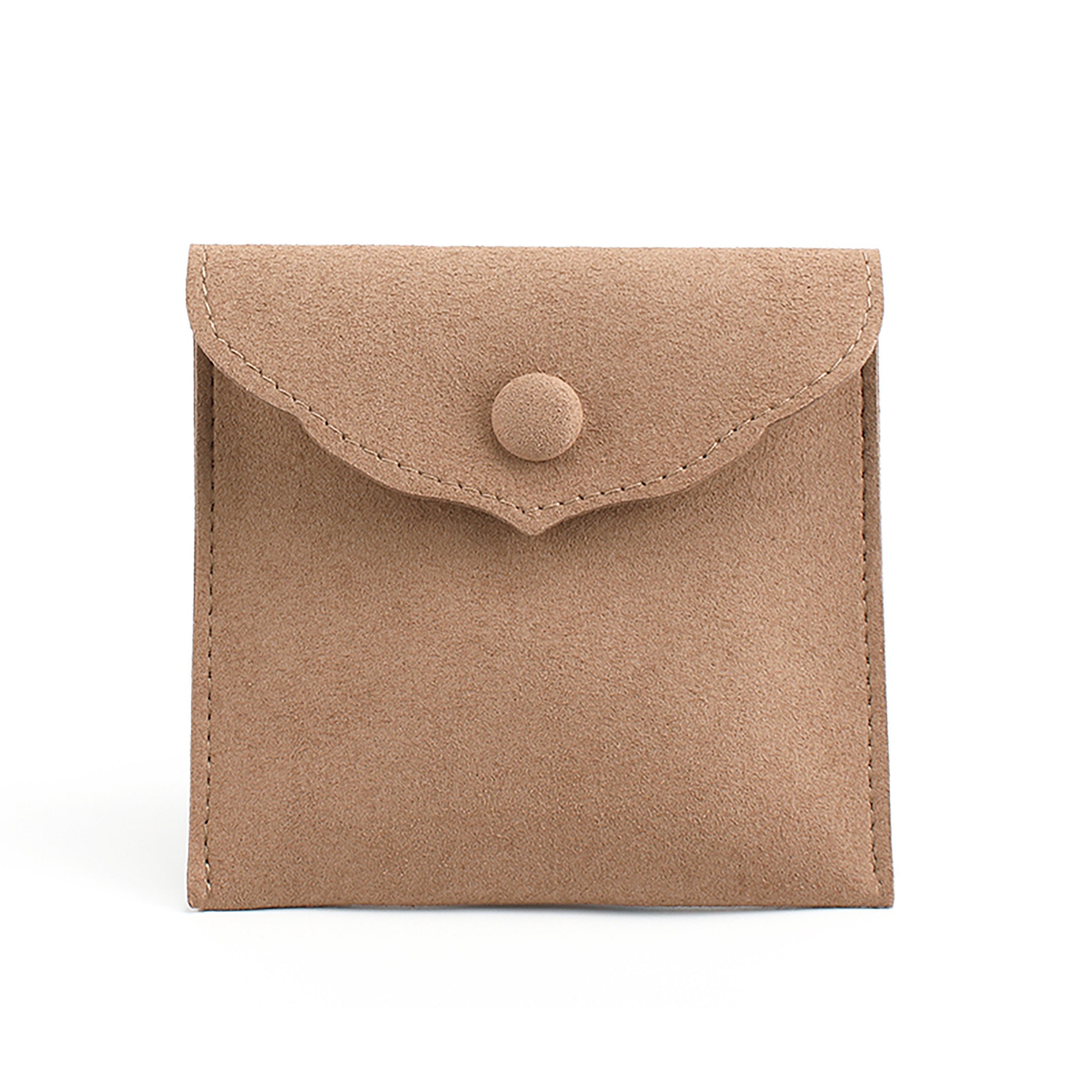 Luxury Microfiber Button Jewelry Pouches Thick Suede Jewerly Etsy