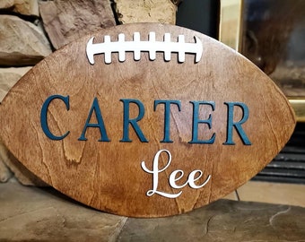 Football / room sign/ boys room / sports sign / boys room sign/ football wood sign