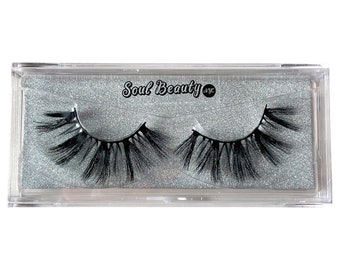 12 Pairs - Soul Beauty "MAX" Eyelashes - 23MM - Faux Mink - Cruelty Free - 12 Pairs