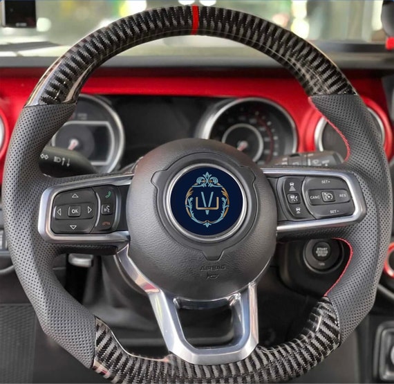 Jeep wrangler carbon fiber steering wheel deals