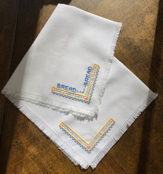 Colorful bread Counted Cross Stitch Bread Cloth Etsy