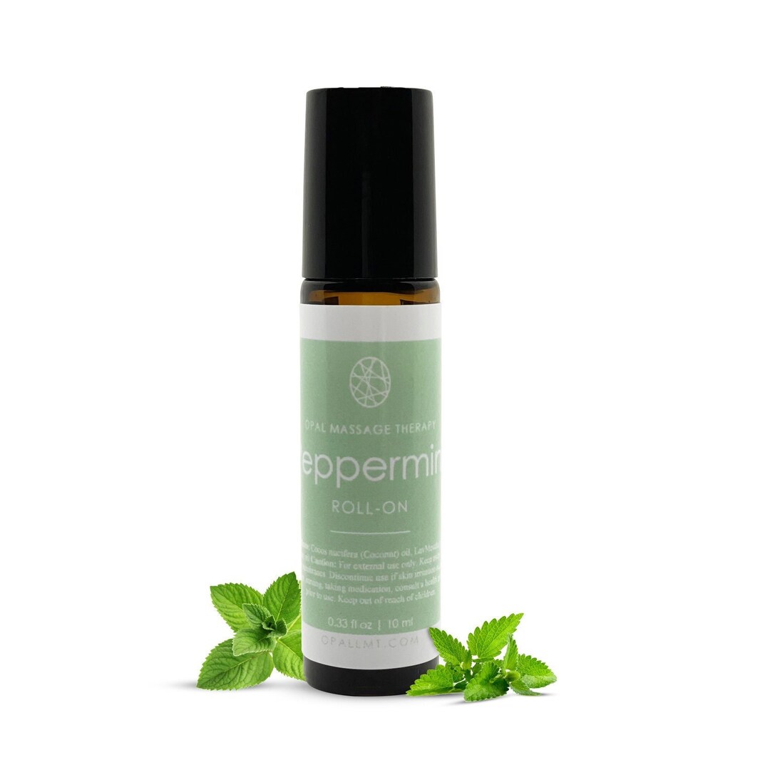 Premium Peppermint Essential Oil Roll On Etsy