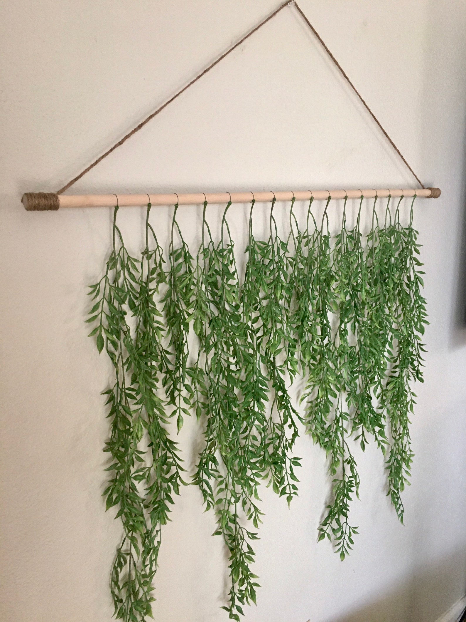 Beautiful Boho Greenery Wall Hanging Etsy
