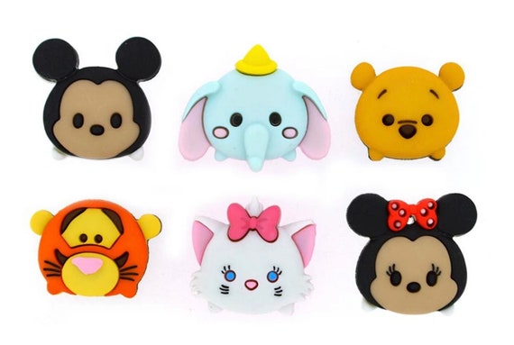 Disney Tsum Tsum Novelty Button Collection, Disney Buttons, Dress