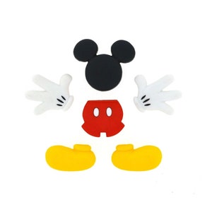 Disney Everything Mickey Novelty Button Collection, Dress It Up Buttons, Disney Buttons, Jesse James Craft Buttons, Cabochons