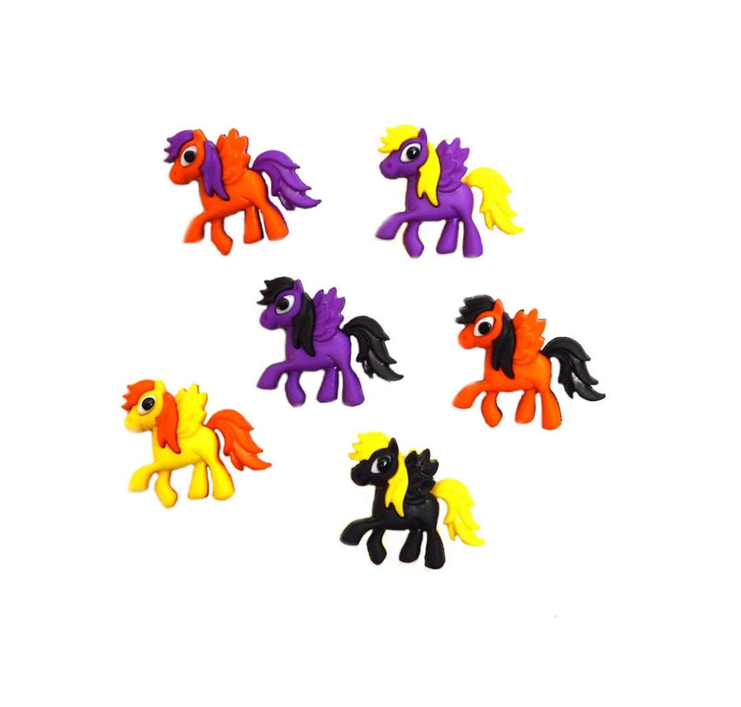 thumbnail image 2 of Playful Ponies Craft Embellishments - Shank Buttons For Scrapbooking & DIY 2 of 10