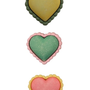 Spring Hearts Novelty Button Collection, Cabochons, Heart Buttons, Craft Buttons, Buttons Galore Buttons, Cute Button Embellishments