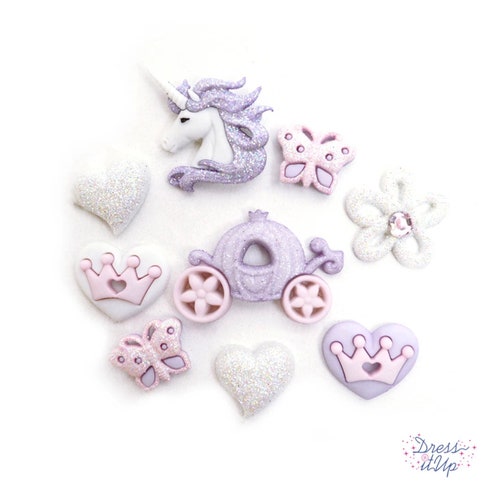 Lucky You Novelty Button Collection Dress It up Buttons Cute Etsy