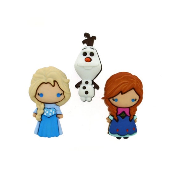 Disney Frozen Novelty Button Collection Elsa Buttons Jesse Etsy
