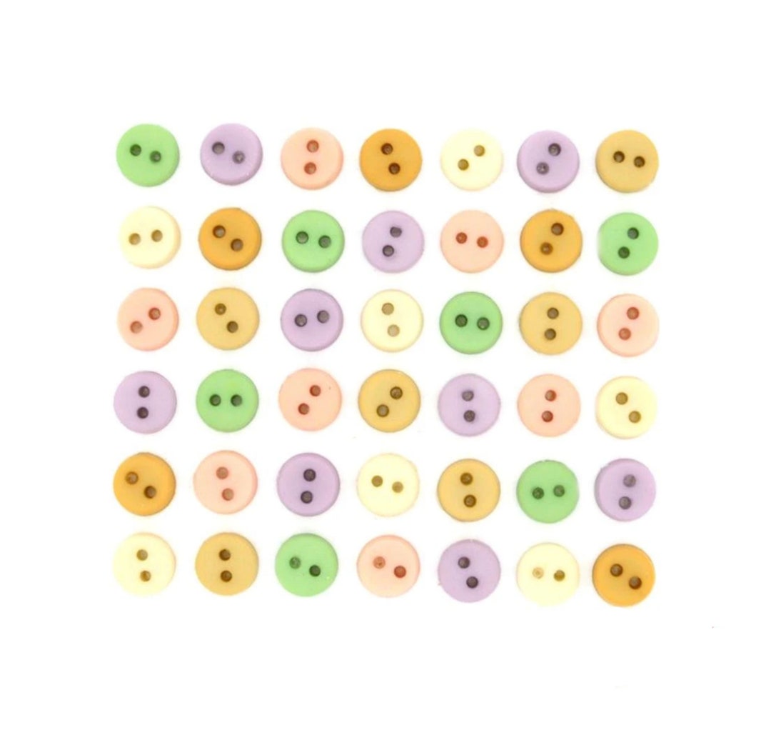 Small Round Buttons Tiny Round Victorian Novelty Button Collection, Dress It up Buttons ...