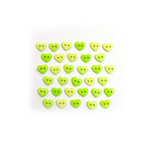 approx Love Heart Sew par Micro boutons 6 mm 40 Pack micro miniatures 