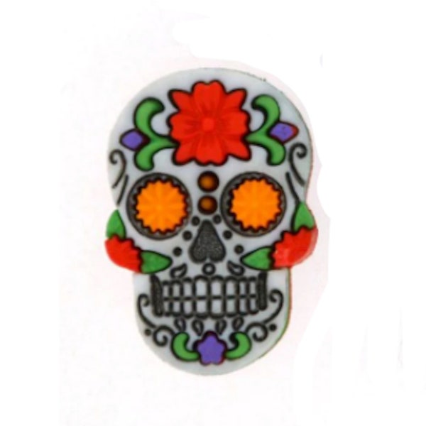 Day Of The Dead Novelty Button Collection, Dress It Up Buttons, Cabochons, Cute Halloween Buttons, Jesse James Craft Buttons