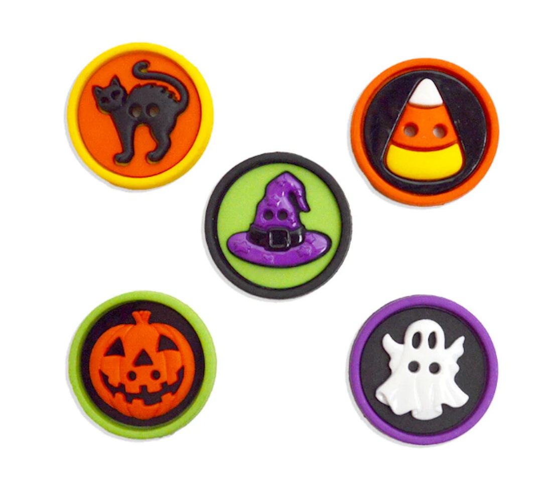 Sew Fun Halloween Novelty Button Collection, Dress It up Buttons, Cute