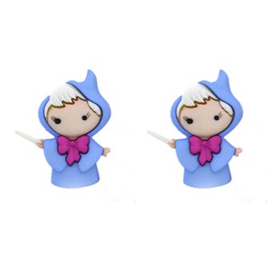 Disney Cinderella Fairy Godmother Novelty Button Collection, Disney Buttons, Dress It Up Buttons, Cabochons, Jesse James Buttons