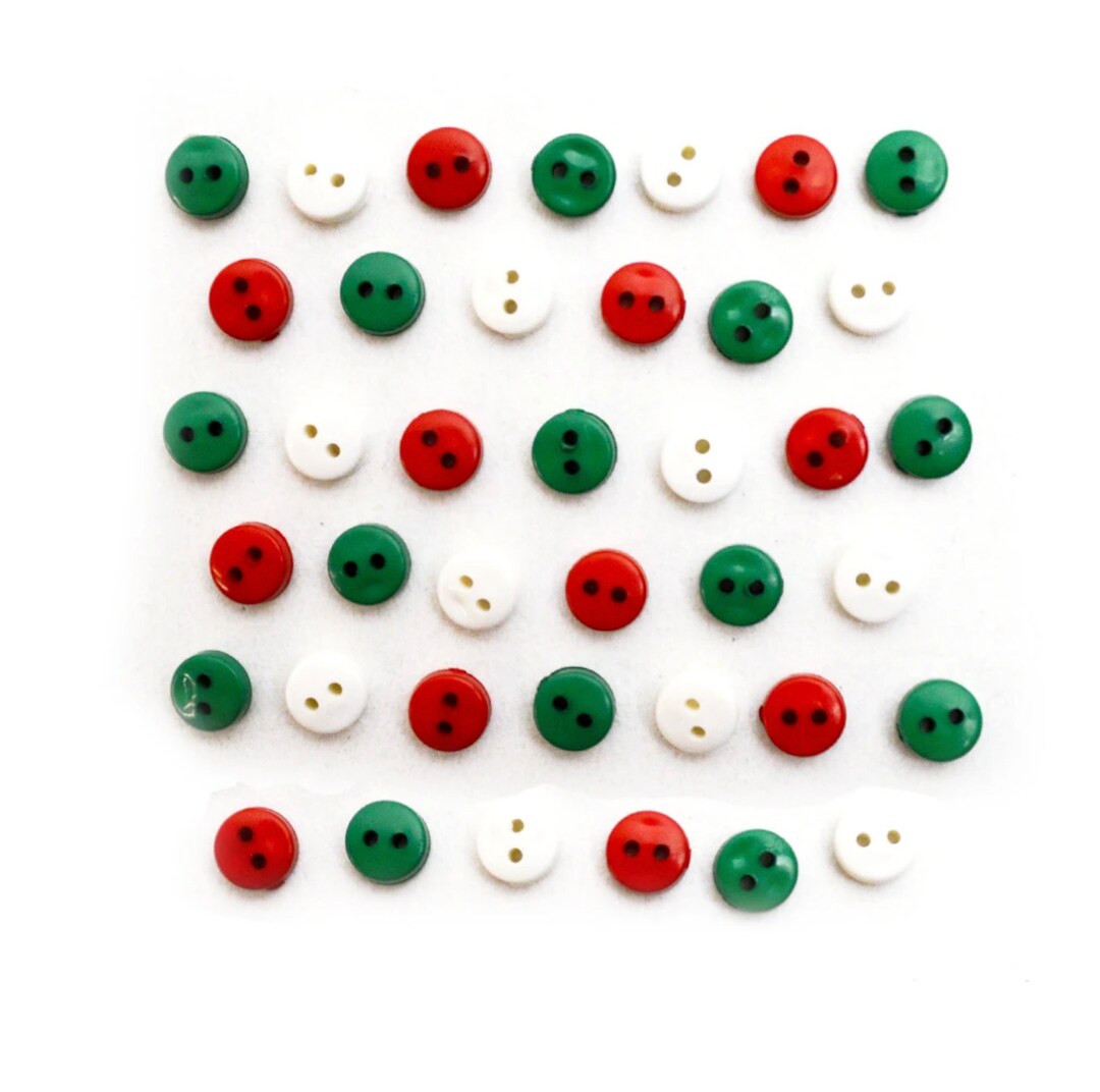 Round Christmas Novelty Button Collection, Dress It up Buttons, Cute Holiday Buttons, Cabochons