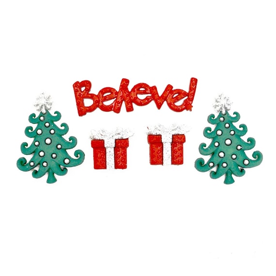 Whimsical Christmas Buttons: Dress It Up Holiday Embellishments, Novelty  Craft Buttons