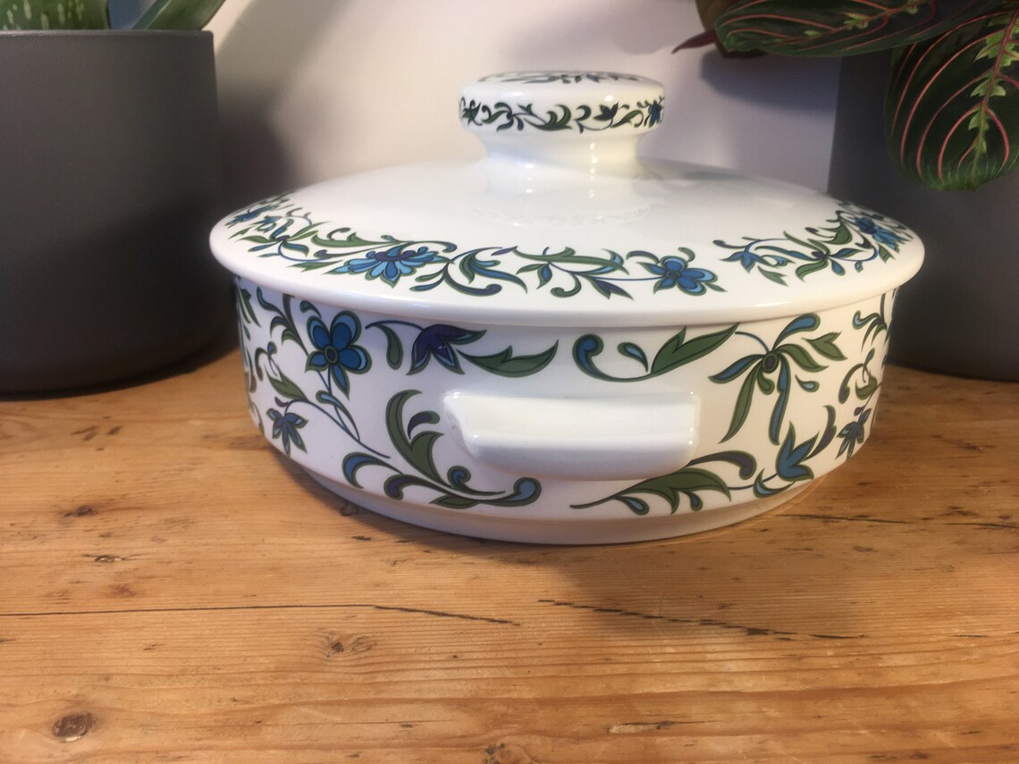 Midwinter Casserole Dish Cooking Pot Spanish Garden Serving Etsy