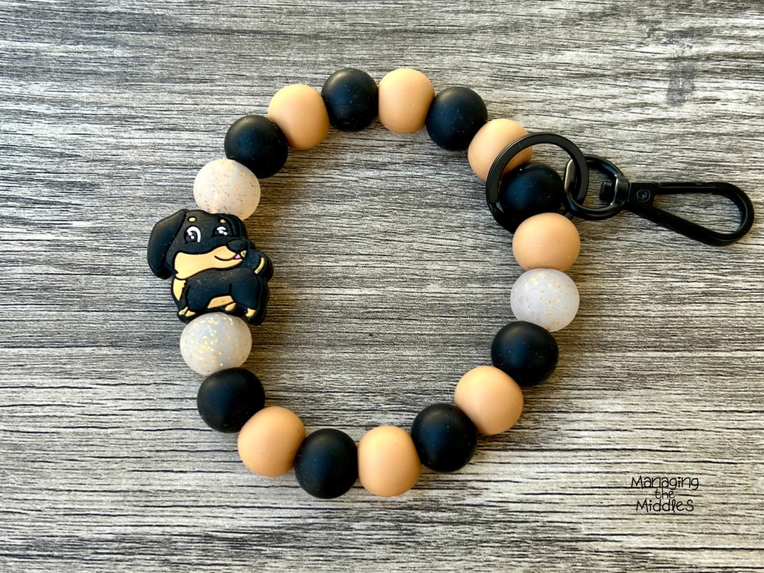 Dog Wristletbeaded Wristlet Wristlet for Keys Beaded Etsy