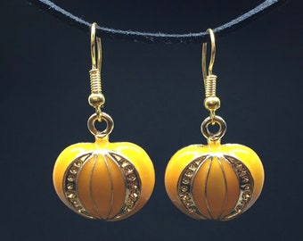 Halloween Pumpkin - Drop Earrings