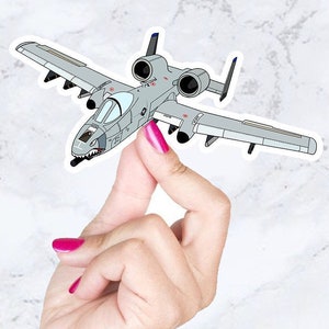 A-10 Warthog Sticker - Aircraft Sticker - Combat Aircraft - USAF Sticker - Hydroflask Sticker - Military Sticker - Air Force Sticker - A10