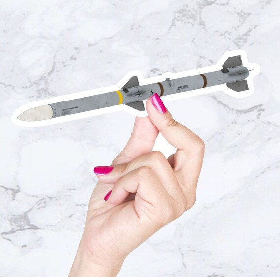 AIM-120 AMRAAM Missile Sticker Weapon Sticker Water Bottle - Etsy