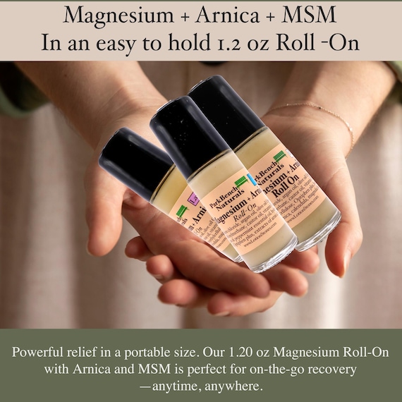 Magnesium Oil + Arnica Roll-On: Muscle Relief, Sleep & Cramps