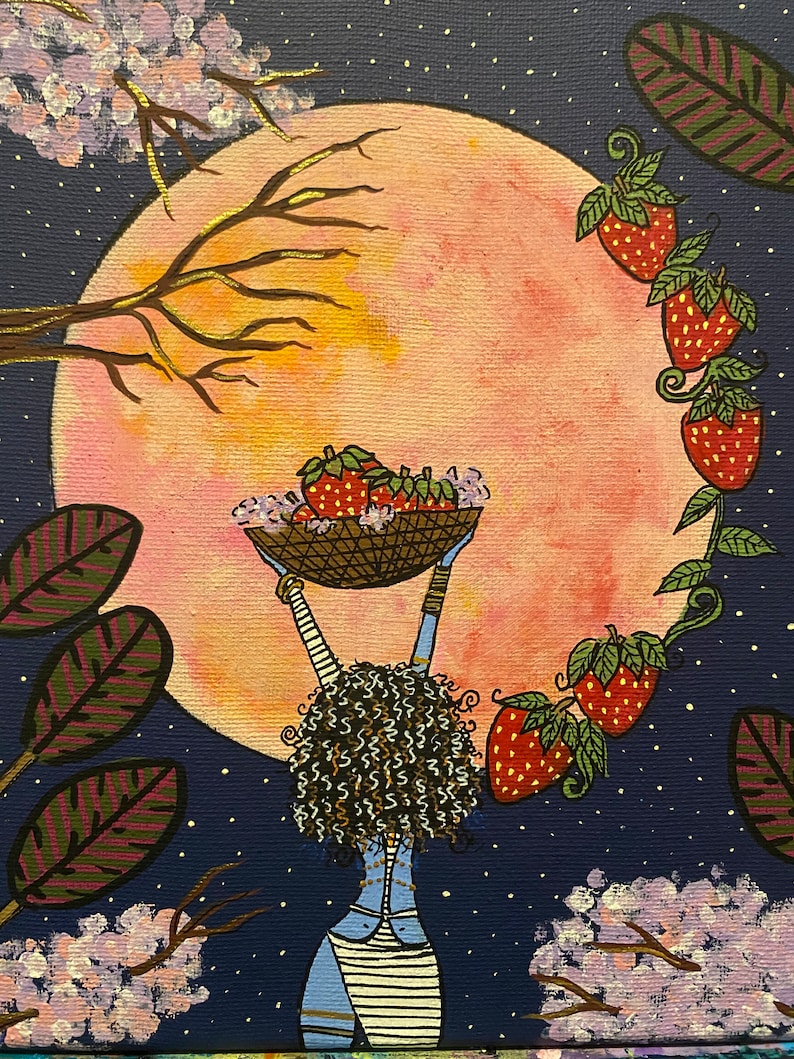 The Strawberry Moon Goddess Etsy