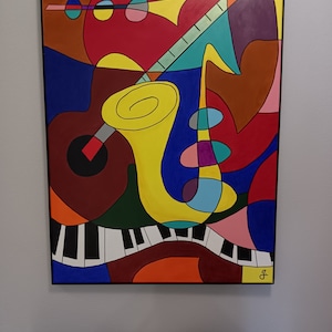 アート・デザイン・音楽 Painting acrylic on canvas アート・デザイン・音楽 Painting acrylic on canvas A4 アート