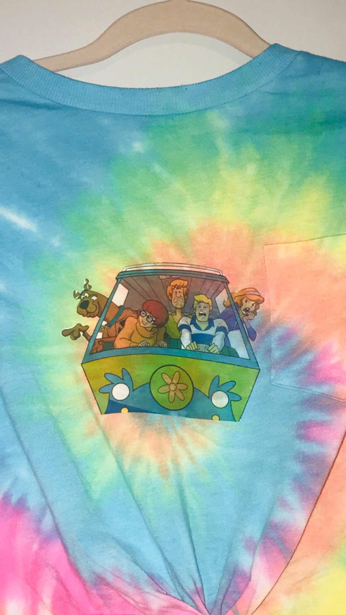 scooby doo tie dye shirt cracker barrel