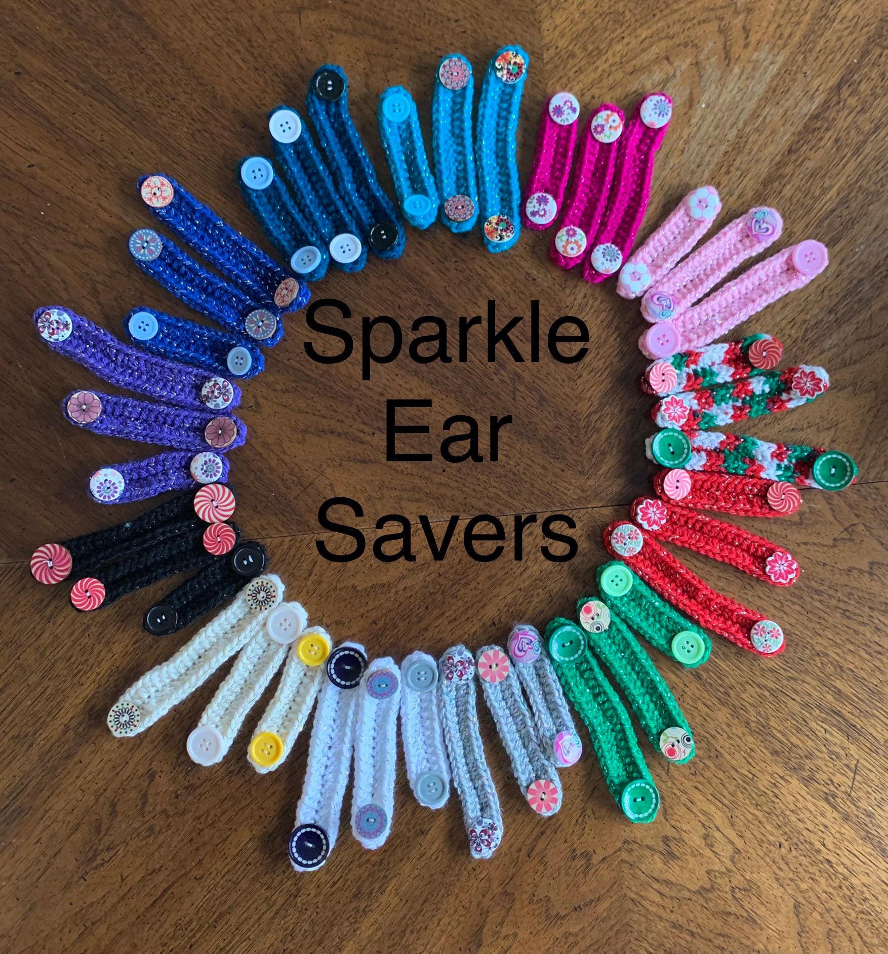 Ear Saver Protector Strap for face masks - Sparkle