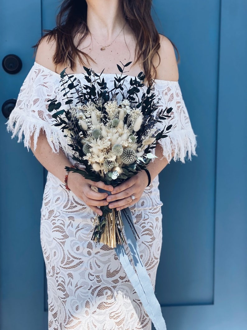 Boho Bridal Bouquet Adventure Elopement Flowers Wedding Dried Flower Bouquet Destination Wedding Bouquet