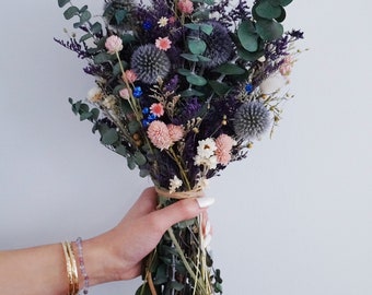 Blue Moon Dried Flower Bouquet / Home Decor / Wedding Bridal bouquet / Mother's Day Gift / Anniversary Flower Bouquet