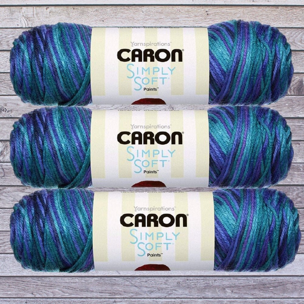  Caron C9700P-6 Simply Soft Paints Yarn - Oceana
