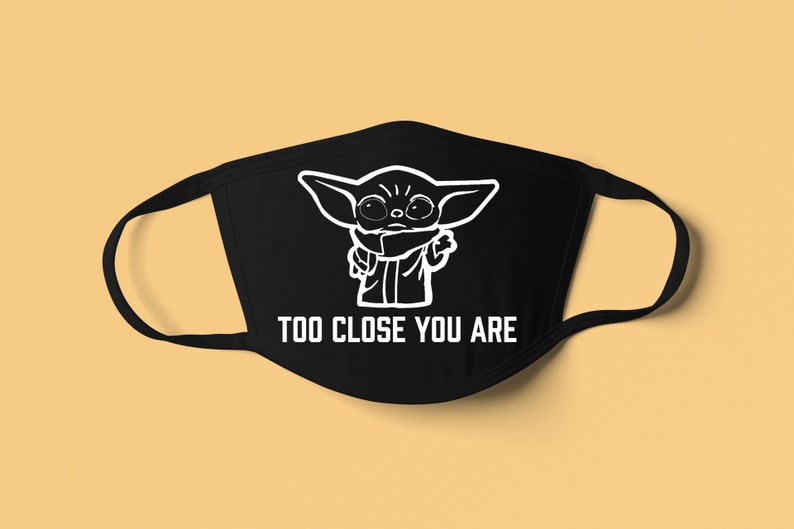 baby yoda face mask