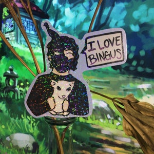 CORPSE HUSBAND And BINGUS (holographic) Sticker