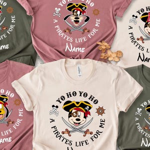 Disney Pirate Family Matching T-Shirt, Pirates of the Caribbean Cruise#1079