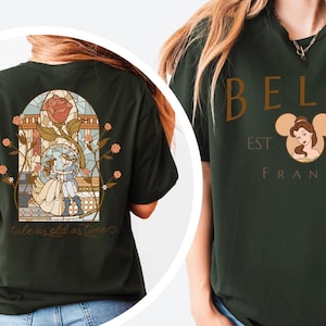 Beauty and the Beast Shirt: Belle, Tale as Old as Time, Comfort Colors 1058